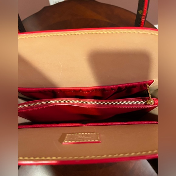 Monogram Calf Hair Spikes Iconoclasts Christian Louboutin Tote Red - Picture 7 of 14